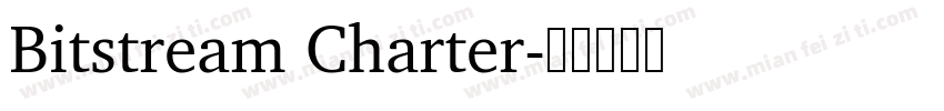 Bitstream Charter字体转换